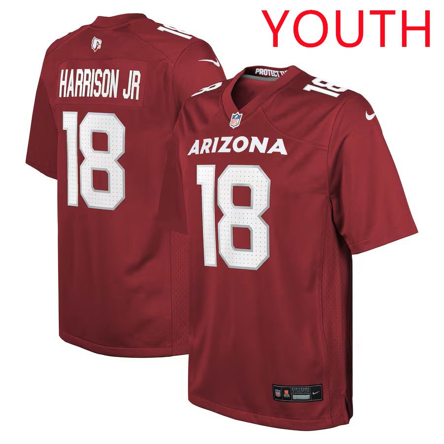 Youth Arizona Cardinals #18 Marvin Harrison Jr 2025 Nike Cardinal Player Game NFL Jersey->youth nfl jersey->Youth Jersey